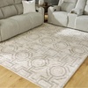 image:imageSignature Design by Ashley Flynnwick 5x7 Shag Rug Geometric Colorblock CreamPinkGray Stain Resistant Contemporary Polypropylene Area Rug for Living Room and Bedroom 53 W x 71 DIvoryGray