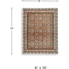 image:imageSignature Design by Ashley Flynnwick 5x7 Shag Rug Geometric Colorblock CreamPinkGray Stain Resistant Contemporary Polypropylene Area Rug for Living Room and Bedroom 53 W x 71 DSiennaIvoryBlack