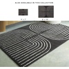 image:imageSignature Design by Ashley Flynnwick 5x7 Shag Rug Geometric Colorblock CreamPinkGray Stain Resistant Contemporary Polypropylene Area Rug for Living Room and Bedroom 53 W x 71 DBlackCream