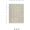 image:imageSignature Design by Ashley Flynnwick 5x7 Shag Rug Geometric Colorblock CreamPinkGray Stain Resistant Contemporary Polypropylene Area Rug for Living Room and Bedroom 53 W x 71 DIvoryGray