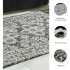 image:imageSignature Design by Ashley Flynnwick 5x7 Shag Rug Geometric Colorblock CreamPinkGray Stain Resistant Contemporary Polypropylene Area Rug for Living Room and Bedroom 53 W x 71 DBlackGrayIvory
