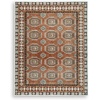 image:imageSignature Design by Ashley Flynnwick 5x7 Shag Rug Geometric Colorblock CreamPinkGray Stain Resistant Contemporary Polypropylene Area Rug for Living Room and Bedroom 53 W x 71 DSiennaIvoryBlack
