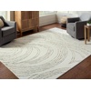 image:imageSignature Design by Ashley Flynnwick 5x7 Shag Rug Geometric Colorblock CreamPinkGray Stain Resistant Contemporary Polypropylene Area Rug for Living Room and Bedroom 53 W x 71 DIvoryGreenBrown