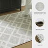 image:imageSignature Design by Ashley Flynnwick 5x7 Shag Rug Geometric Colorblock CreamPinkGray Stain Resistant Contemporary Polypropylene Area Rug for Living Room and Bedroom 53 W x 71 DGrayIvory