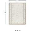 image:imageSignature Design by Ashley Flynnwick 5x7 Shag Rug Geometric Colorblock CreamPinkGray Stain Resistant Contemporary Polypropylene Area Rug for Living Room and Bedroom 53 W x 71 DCreamBrownTaupe