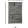 image:imageSignature Design by Ashley Flynnwick 5x7 Shag Rug Geometric Colorblock CreamPinkGray Stain Resistant Contemporary Polypropylene Area Rug for Living Room and Bedroom 53 W x 71 DBlackIvory