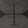 image:imageSignature Design by Ashley Flynnwick 5x7 Shag Rug Geometric Colorblock CreamPinkGray Stain Resistant Contemporary Polypropylene Area Rug for Living Room and Bedroom 53 W x 71 DBlackCream