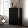 image:imageSignature Design by Ashley Fortman White 7Drawer Wide Dresser for BedroomBlack