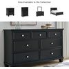 image:imageSignature Design by Ashley Fortman White 7Drawer Wide Dresser for BedroomBlack