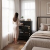 image:imageSignature Design by Ashley Fortman White 7Drawer Wide Dresser for BedroomBlack