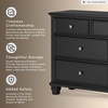 image:imageSignature Design by Ashley Fortman White 7Drawer Wide Dresser for BedroomBlack