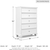 image:imageSignature Design by Ashley Fortman White 7Drawer Wide Dresser for BedroomWhite