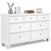 image:imageSignature Design by Ashley Fortman White 7Drawer Wide Dresser for BedroomWhite