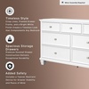 image:imageSignature Design by Ashley Fortman White 7Drawer Wide Dresser for BedroomWhite