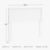 image:imageSignature Design by Ashley Hallityn Full Panel Headboard Matte WhiteFull