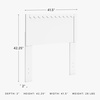 image:imageSignature Design by Ashley Hallityn Full Panel Headboard Matte WhiteTwin