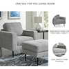 image:imageSignature Design by Ashley Hazela Accent Chair Modern SlimProfile Upholstered with Black Metal Legs Cozy Seating for Living Room Bedroom or Small Spaces