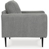 image:imageSignature Design by Ashley Hazela Accent Chair Modern SlimProfile Upholstered with Black Metal Legs Cozy Seating for Living Room Bedroom or Small Spaces