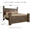 image:imageSignature Design by Ashley Juararo Queen Panel Headboard Dark BrownKingCal King