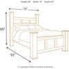 image:imageSignature Design by Ashley Juararo Queen Panel Headboard Dark BrownQueen