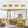image:imageSignature Design by Ashley Keerwick Scandinavian 2in1 Sofa Sleeper with Folding Gel Memory Foam Mattress and 4 Pillows Queen YellowYellow
