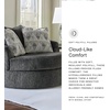 image:imageSignature Design by Ashley LShape Sleeper Sectional with Chaise GrayCharcoal