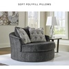 image:imageSignature Design by Ashley LShape Sleeper Sectional with Chaise GrayCharcoal