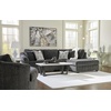 image:imageSignature Design by Ashley LShape Sleeper Sectional with Chaise GrayCharcoal