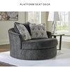 image:imageSignature Design by Ashley LShape Sleeper Sectional with Chaise GrayCharcoal