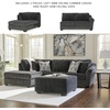 image:imageSignature Design by Ashley LShape Sleeper Sectional with Chaise GrayDark Gray