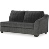 image:imageSignature Design by Ashley LShape Sleeper Sectional with Chaise GrayDark Gray