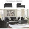 image:imageSignature Design by Ashley LShape Sleeper Sectional with Chaise GrayDark Gray