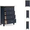 image:imageSignature Design by Ashley Landocken 4 Drawer Tall Blue Dresser for Bedroom4 Drawer Chest