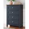 image:imageSignature Design by Ashley Landocken 4 Drawer Tall Blue Dresser for Bedroom4 Drawer Chest