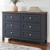 image:imageSignature Design by Ashley Landocken 4 Drawer Tall Blue Dresser for Bedroom6 Drawer Dresser