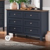 image:imageSignature Design by Ashley Landocken 4 Drawer Tall Blue Dresser for Bedroom6 Drawer Dresser