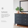 image:imageSignature Design by Ashley Landocken 4 Drawer Tall Blue Dresser for BedroomDresser and Mirror