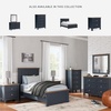 image:imageSignature Design by Ashley Landocken 4 Drawer Tall Blue Dresser for BedroomDresser and Mirror