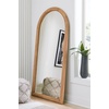 image:imageSignature Design by Ashley Large Arched Wood Floor Mirror Brown