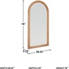 image:imageSignature Design by Ashley Large Arched Wood Floor Mirror Brown