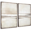 image:imageSignature Design by Ashley Large Neutral Abstract Wall Art Set of 2