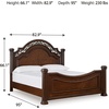 image:imageSignature Design by Ashley Lavinton King 4 Poster Bed Cherry BrownKing