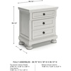 image:imageSignature Design by Ashley Lettner Dresser for Bedroom 7 Drawer Burnished Gray Chest 65Inch Wide Traditional Style Hidden Storage for Small Valuables Light GrayWhite
