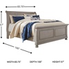 image:imageSignature Design by Ashley Lettner Dresser for Bedroom 7 Drawer Burnished Gray Chest 65Inch Wide Traditional Style Hidden Storage for Small Valuables Light GrayLight Gray
