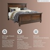 image:imageSignature Design by Ashley Lettner Dresser for Bedroom 7 Drawer Burnished Gray Chest 65Inch Wide Traditional Style Hidden Storage for Small Valuables Light GrayDark Brown