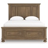 image:imageSignature Design by Ashley Lettner Dresser for Bedroom 7 Drawer Burnished Gray Chest 65Inch Wide Traditional Style Hidden Storage for Small Valuables Light GrayBrown