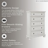 image:imageSignature Design by Ashley Lettner Dresser for Bedroom 7 Drawer Burnished Gray Chest 65Inch Wide Traditional Style Hidden Storage for Small Valuables Light GrayWhite