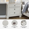 image:imageSignature Design by Ashley Lettner Dresser for Bedroom 7 Drawer Burnished Gray Chest 65Inch Wide Traditional Style Hidden Storage for Small Valuables Light GrayWhite