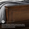 image:imageSignature Design by Ashley Lettner Dresser for Bedroom 7 Drawer Burnished Gray Chest 65Inch Wide Traditional Style Hidden Storage for Small Valuables Light GrayDark Brown