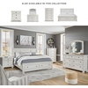 image:imageSignature Design by Ashley Lettner Dresser for Bedroom 7 Drawer Burnished Gray Chest 65Inch Wide Traditional Style Hidden Storage for Small Valuables Light GrayWhitewash
